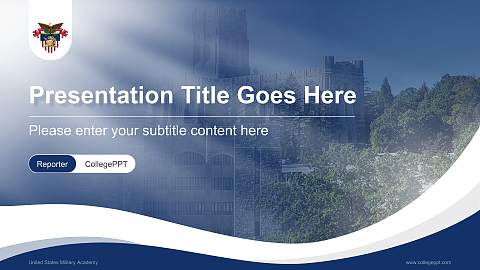 United States Military Academy Lecture Sharing and Networking Event PPT Template