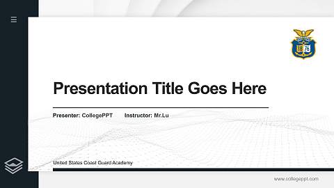 United States Coast Guard Academy Thesis Proposal/Graduation Defense PPT Template