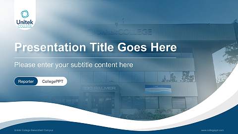 Unitek College Bakersfield Campus Lecture Sharing and Networking Event PPT Template