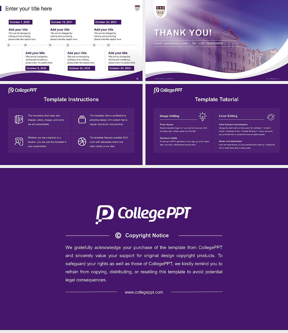 Trinity Washington University Lecture Sharing and Networking Event PPT Template16:9 ratio PPT effect preview image4