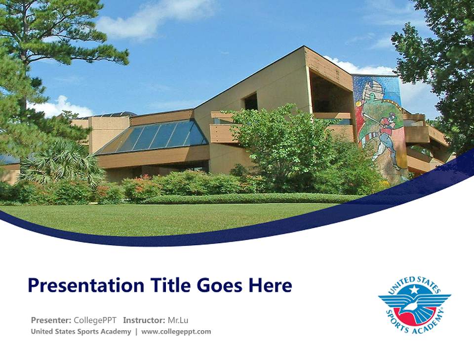 United States Sports Academy Course/Courseware Creation PPT Template4:3 ratio PPT effect preview image5