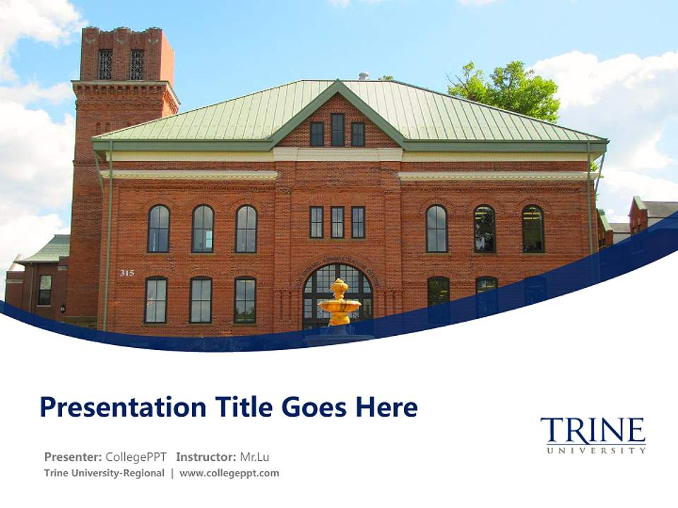 Trine University-Regional Course/Courseware Creation PPT Template4:3 ratio PPT effect preview image5