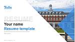 Tufts University सीवी PPT टेम्पलेट