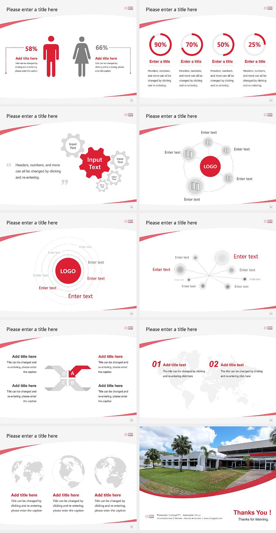 Universidad Ana G. Méndez – Recinto de Gurabo Course/Courseware Creation PPT Template4:3 ratio PPT effect preview image4