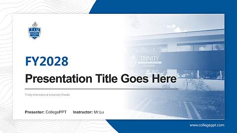 Trinity International University-Florida Academic Presentation/Research Findings Report PPT Template