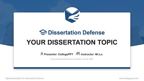Universidad Adventista De Las Antillas Graduation Thesis Defense PPT Template