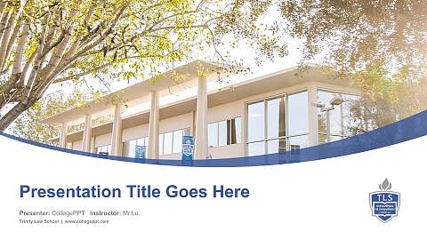 Trinity Law School Course/Courseware Creation PPT Template