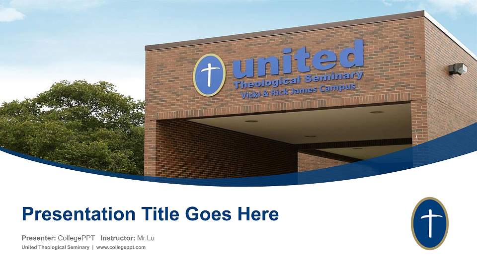 United Theological Seminary Course/Courseware Creation PPT Template16:9 ratio PPT effect preview image