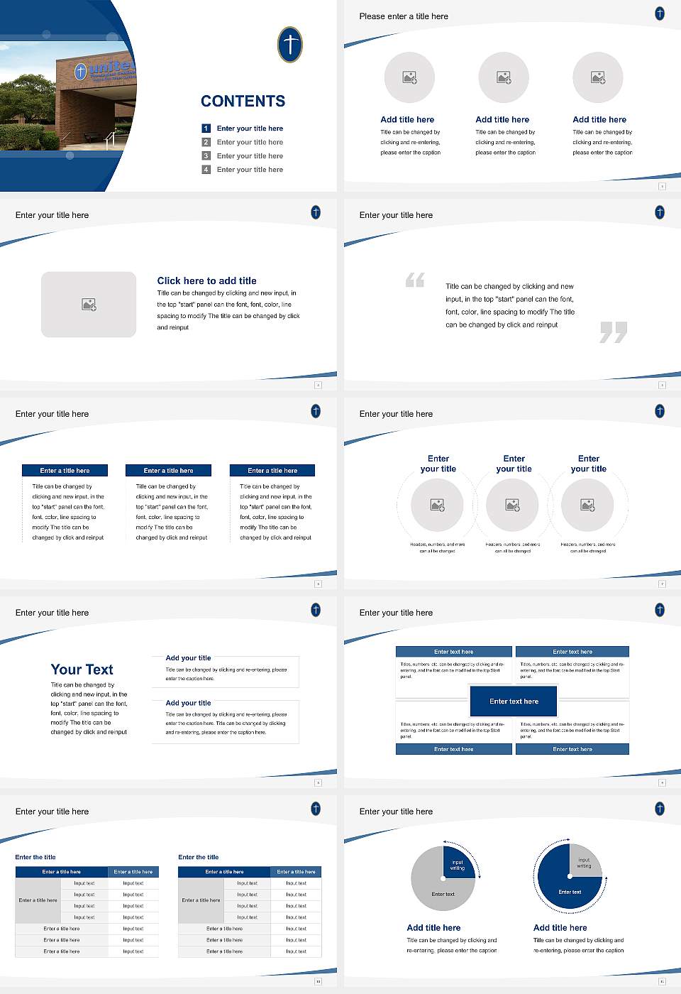 United Theological Seminary Course/Courseware Creation PPT Template16:9 ratio PPT effect preview image2