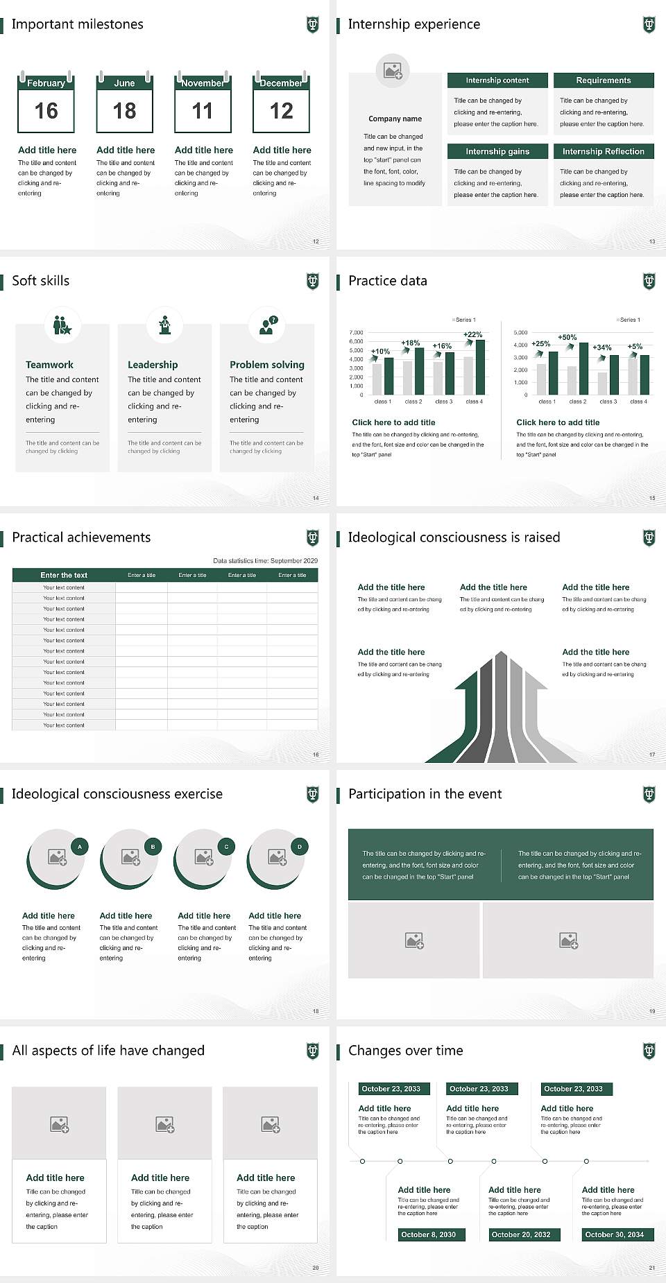 Tulane University of Louisiana National Scholarship Defense PPT Template4:3 ratio PPT effect preview image3