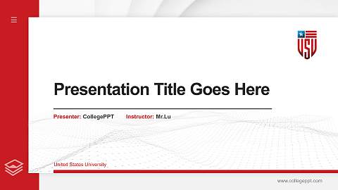 United States University Thesis Proposal/Graduation Defense PPT Template