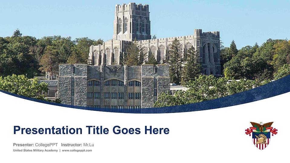 United States Military Academy Course/Courseware Creation PPT Template16:9 ratio PPT effect preview image