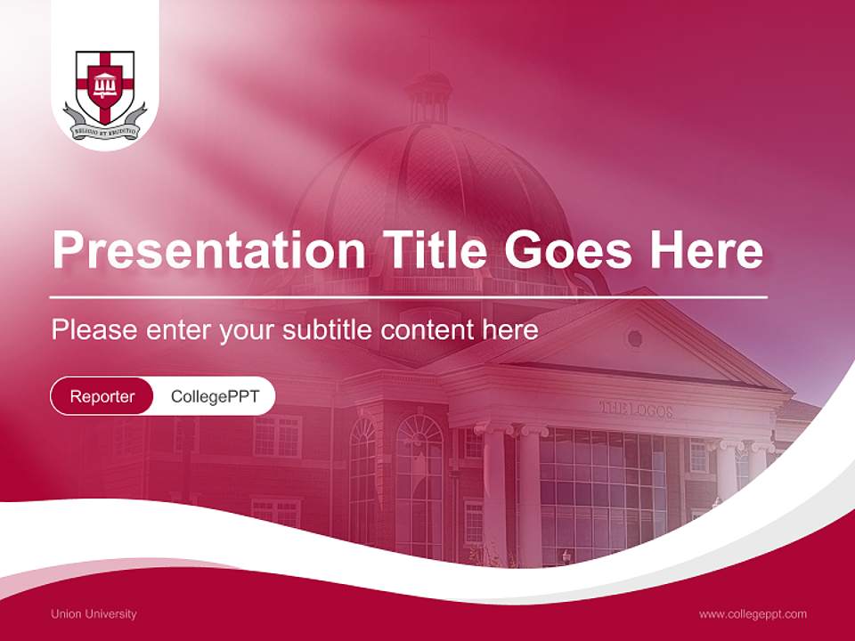 Union University Lecture Sharing and Networking Event PPT Template4:3 ratio PPT effect preview image4