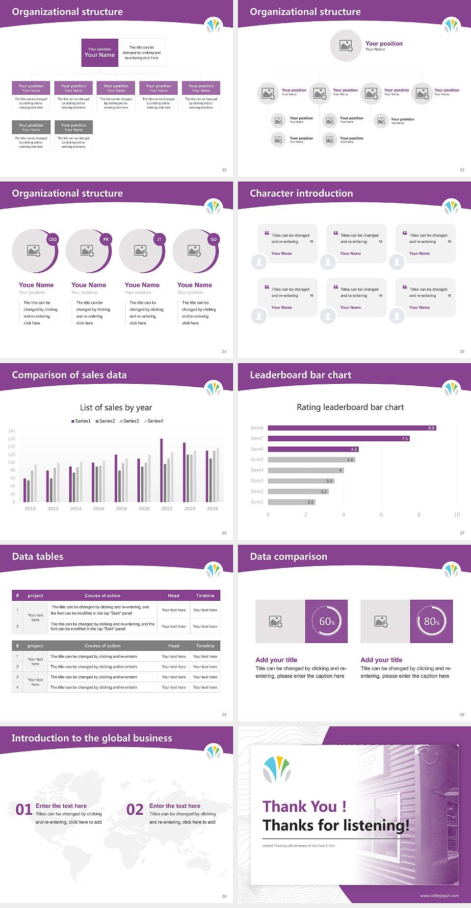 United Theological Seminary of the Twin Cities Academic Presentation/Research Findings Report PPT Template4:3 ratio PPT effect preview image4