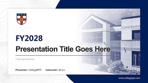 Trinity Anglican Seminary Academic Presentation/Research Findings Report PPT Template