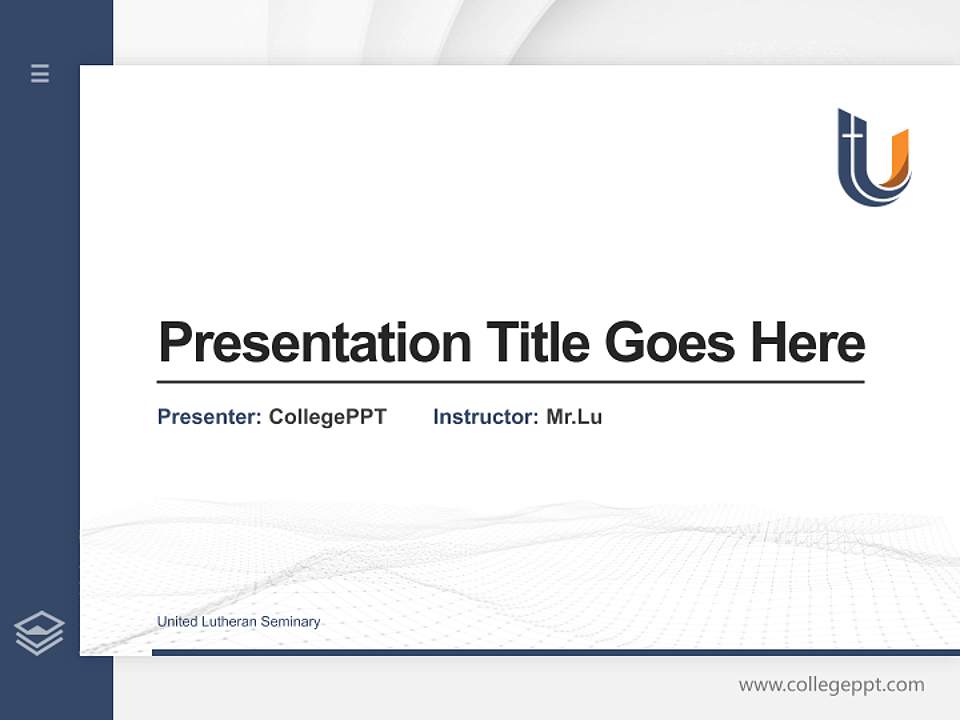 United Lutheran Seminary Thesis Proposal/Graduation Defense PPT Template4:3 ratio PPT effect preview image5
