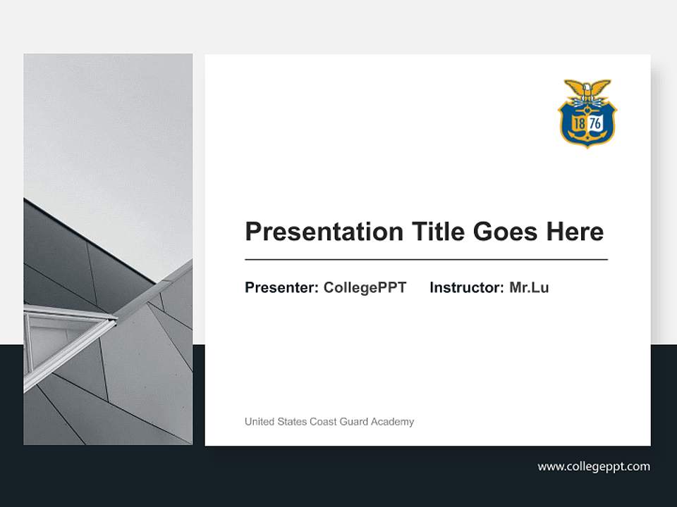 United States Coast Guard Academy General Purpose PPT Template4:3 ratio PPT effect preview image6