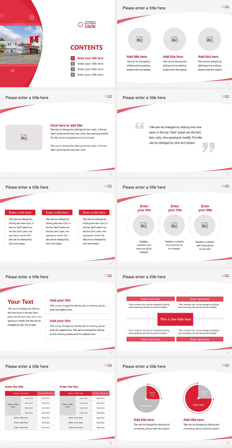 Universidad Ana G. Méndez – Recinto de Cayey Course/Courseware Creation PPT Template4:3 ratio PPT effect preview image2