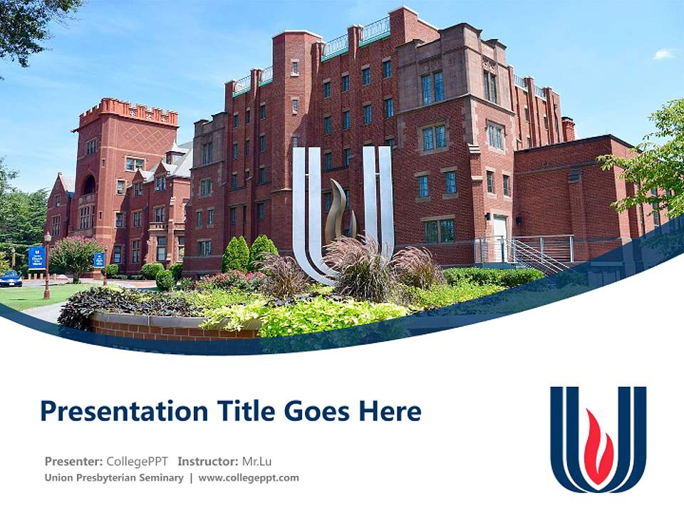 Union Presbyterian Seminary Course/Courseware Creation PPT Template4:3 ratio PPT effect preview image5