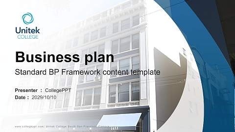 Unitek College South San Francisco Campus Competition/Entrepreneurship Contest PPT Template