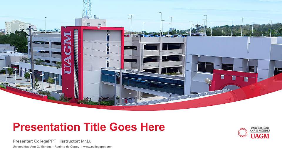 Universidad Ana G. Méndez – Recinto de Cupey Course/Courseware Creation PPT Template16:9 ratio PPT effect preview image