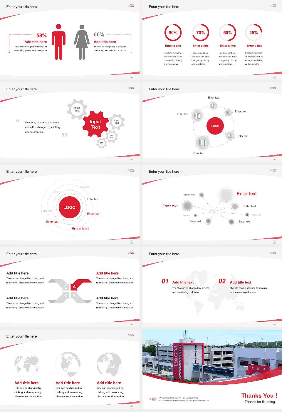 Universidad Ana G. Méndez – Recinto de Cupey Course/Courseware Creation PPT Template16:9 ratio PPT effect preview image4
