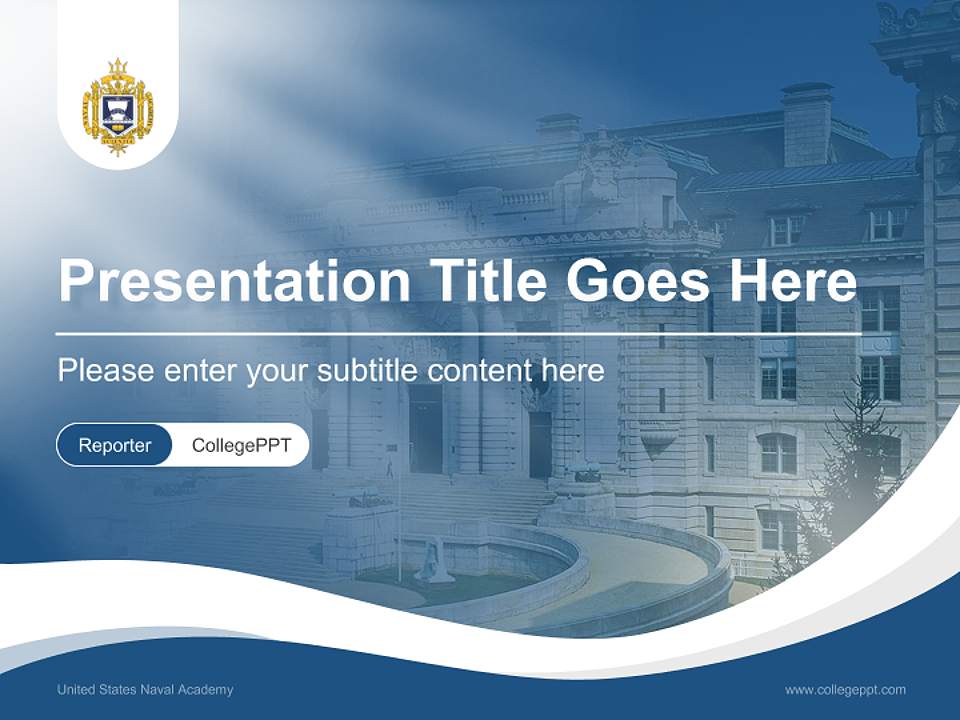 United States Naval Academy Lecture Sharing and Networking Event PPT Template4:3 ratio PPT effect preview image4