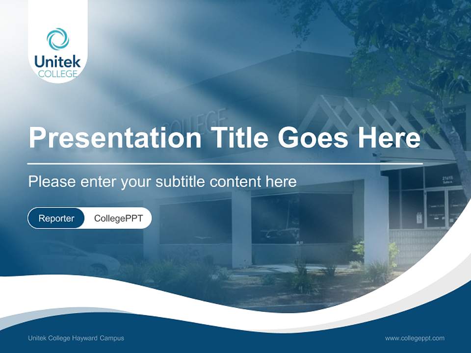 Unitek College Hayward Campus Lecture Sharing and Networking Event PPT Template4:3 ratio PPT effect preview image4