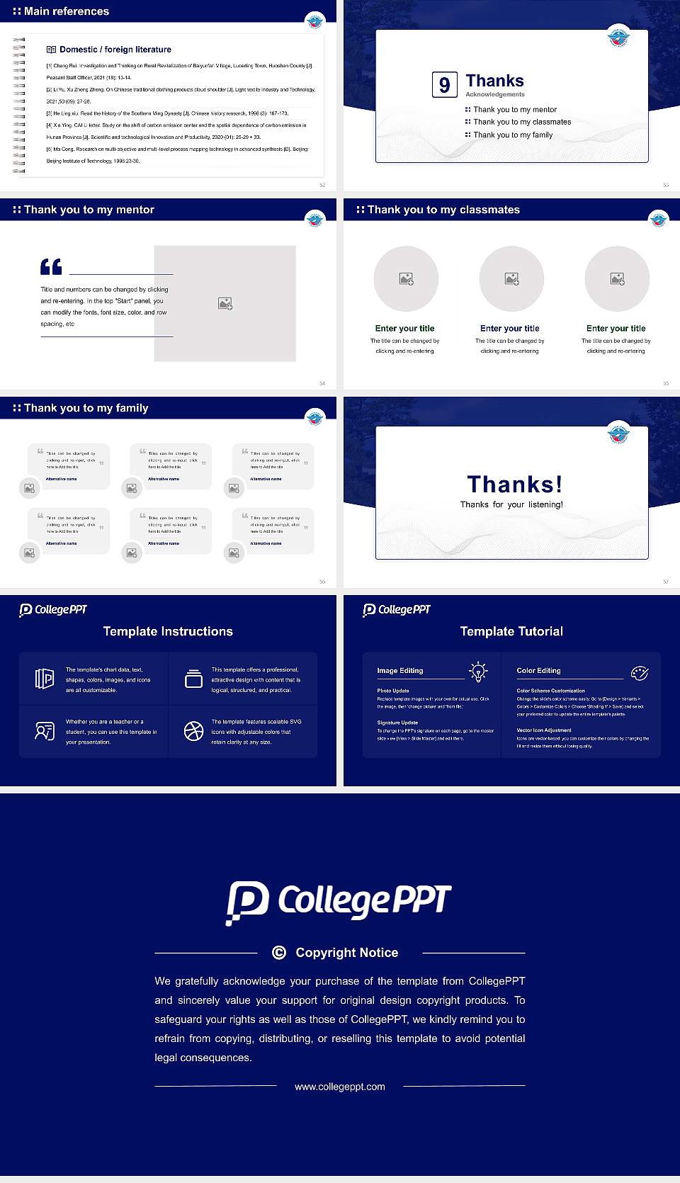 United States Sports Academy Graduation Thesis Defense PPT Template16:9 ratio PPT effect preview image7