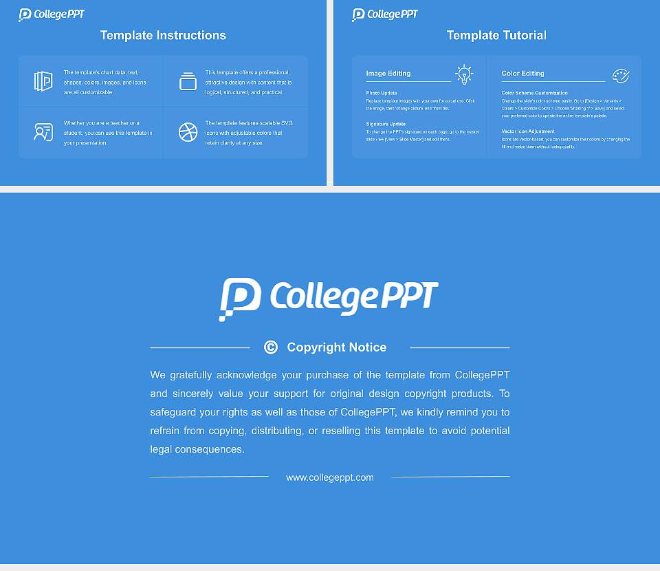 Tufts University Academic Presentation/Research Findings Report PPT Template16:9 ratio PPT effect preview image5