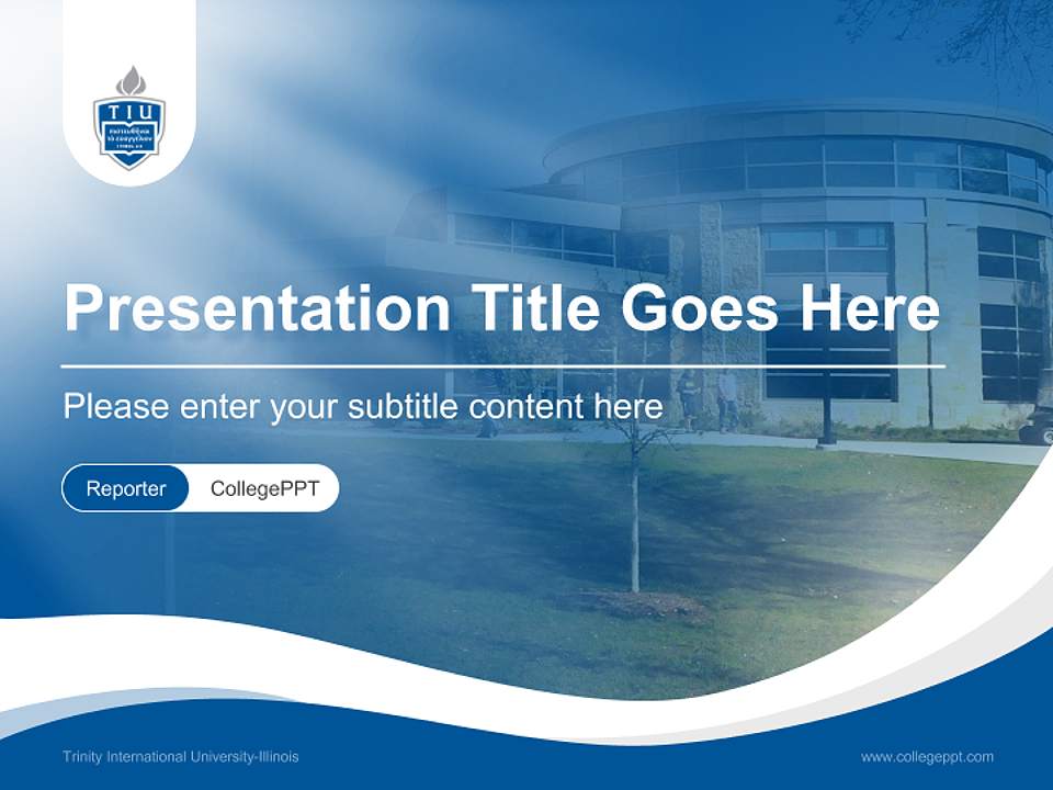 Trinity International University-Illinois Lecture Sharing and Networking Event PPT Template4:3 ratio PPT effect preview image4