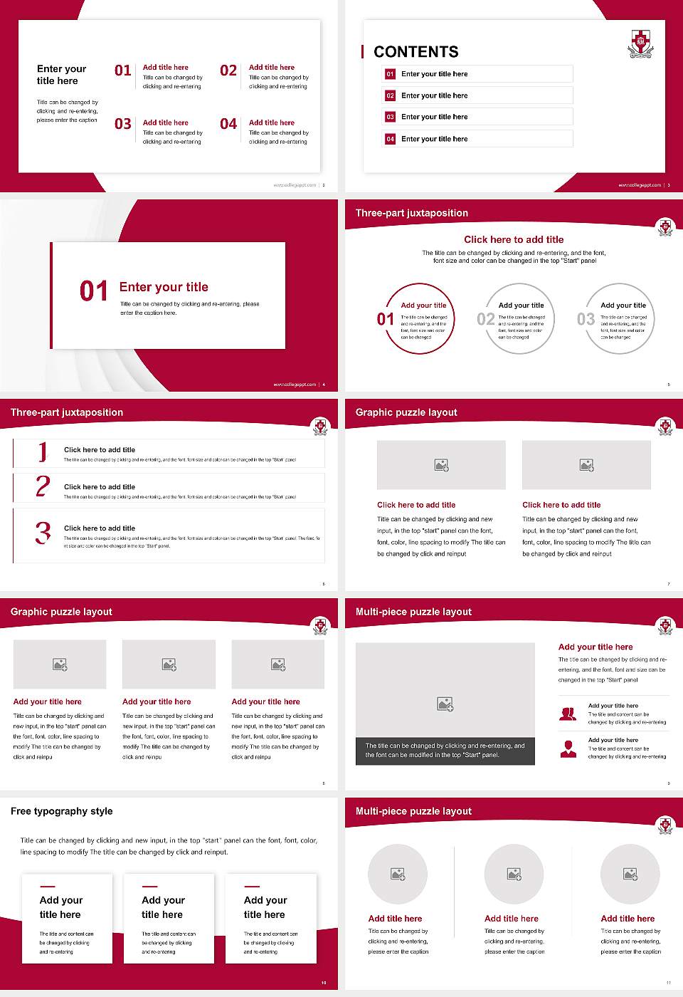 Union University Academic Presentation/Research Findings Report PPT Template16:9 ratio PPT effect preview image2