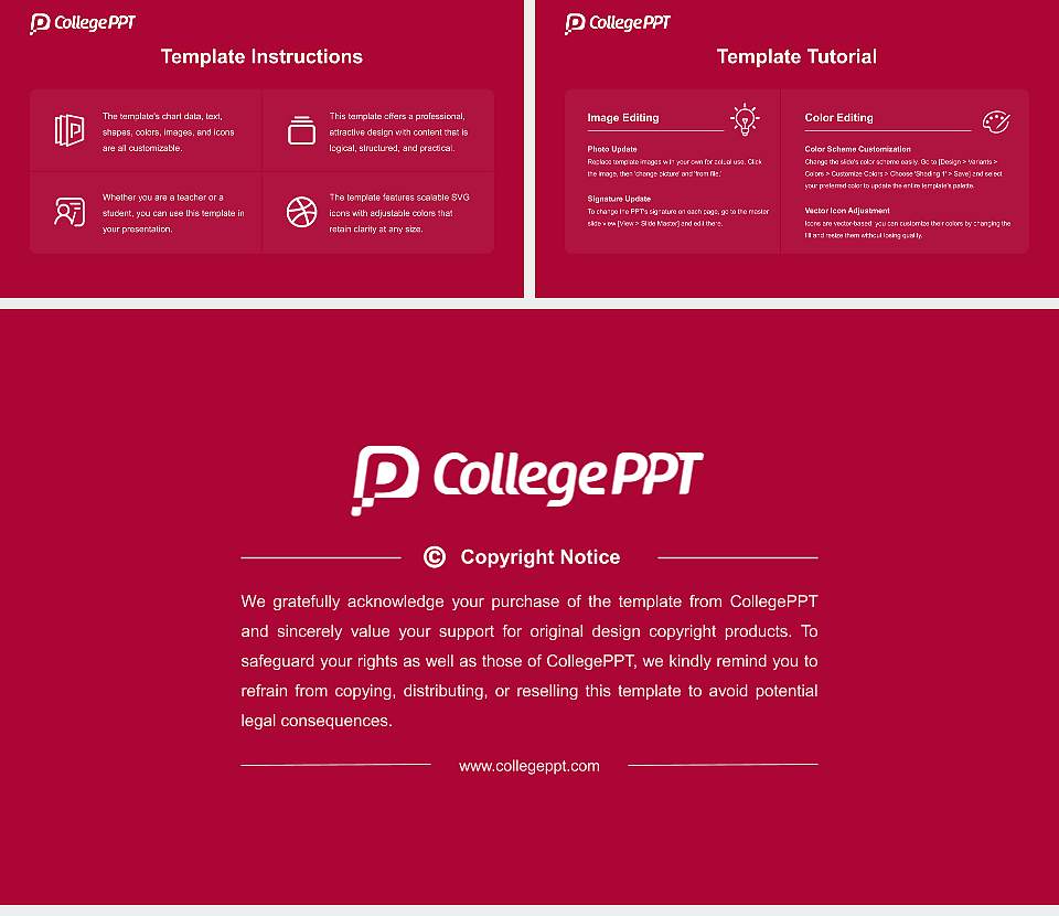 Union University Academic Presentation/Research Findings Report PPT Template16:9 ratio PPT effect preview image5