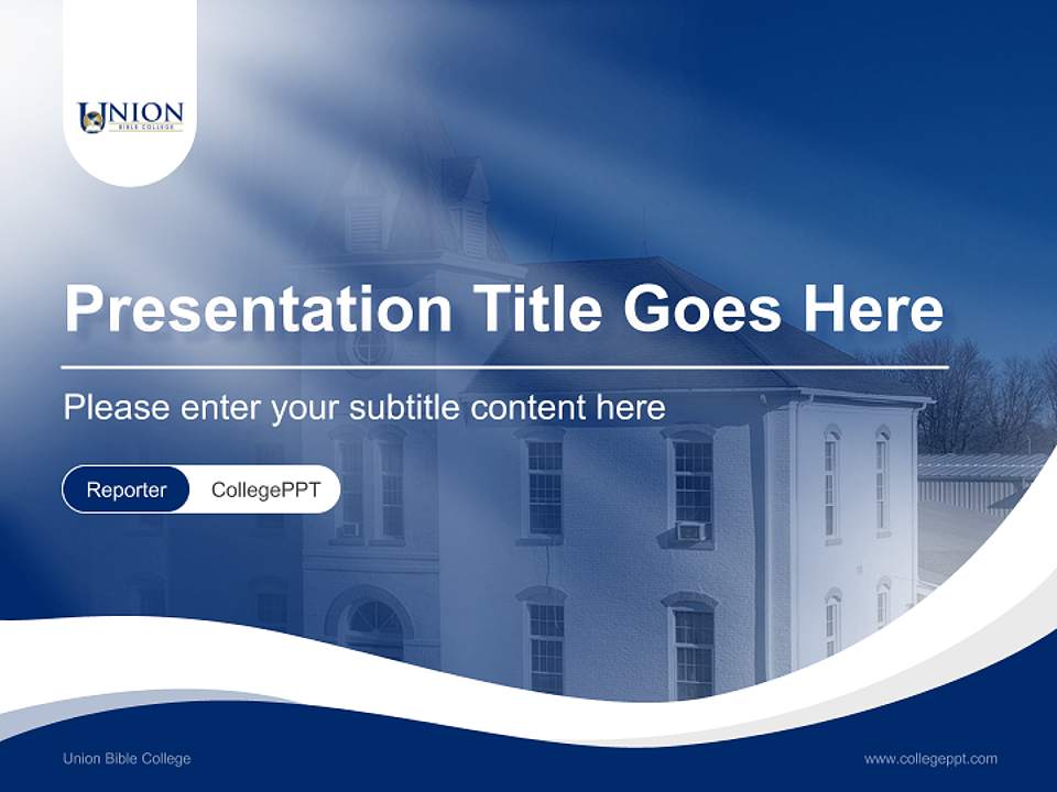 Union Bible College Lecture Sharing and Networking Event PPT Template4:3 ratio PPT effect preview image4