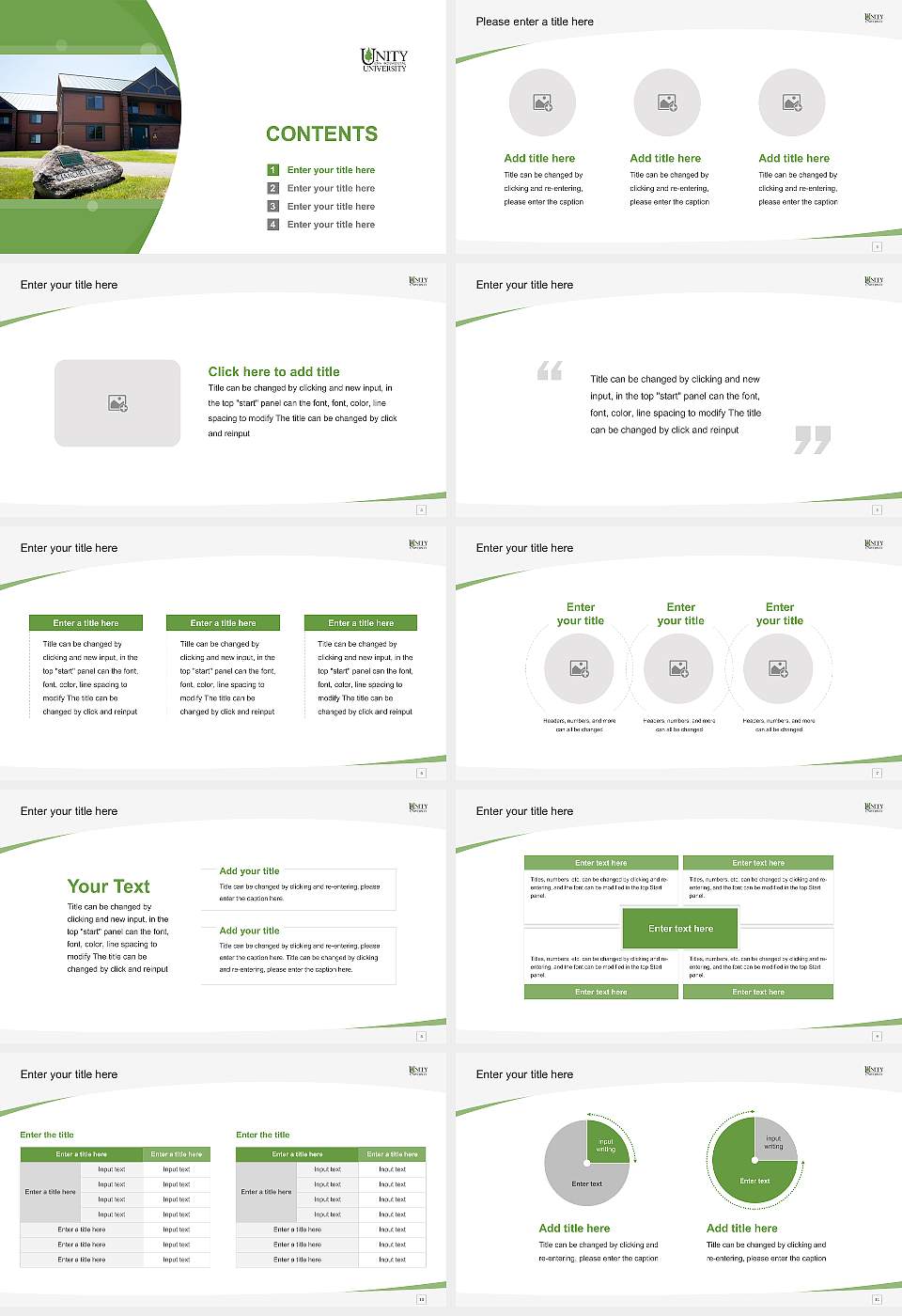 Unity Environmental University Course/Courseware Creation PPT Template16:9 ratio PPT effect preview image2