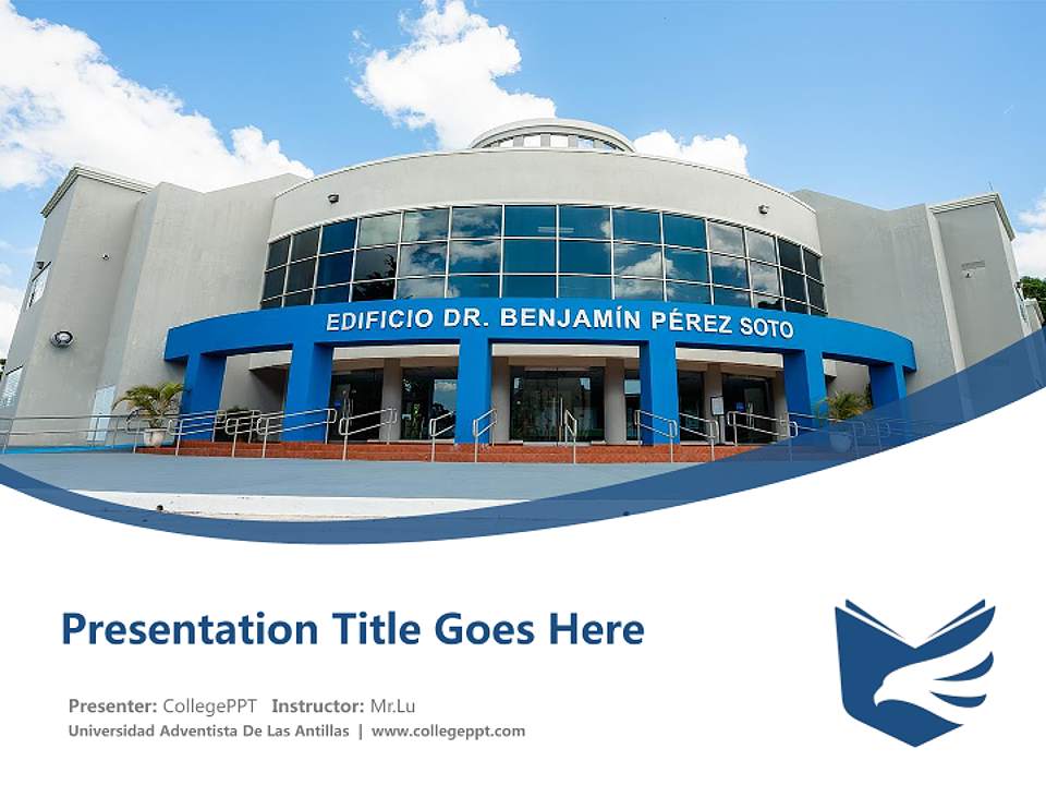 Universidad Adventista De Las Antillas Course/Courseware Creation PPT Template4:3 ratio PPT effect preview image5