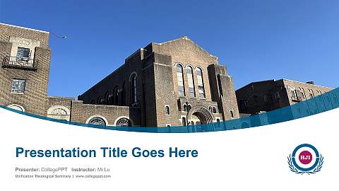 Unification Theological Seminary Course/Courseware Creation PPT Template