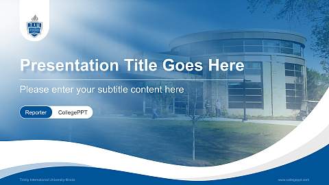 Trinity International University-Illinois Lecture Sharing and Networking Event PPT Template