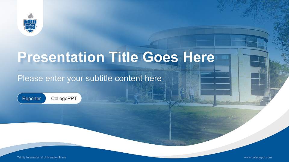 Trinity International University-Illinois Lecture Sharing and Networking Event PPT Template16:9 ratio PPT effect preview image