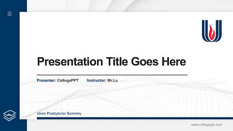 Union Presbyterian Seminary Thesis Proposal/Graduation Defense PPT Template