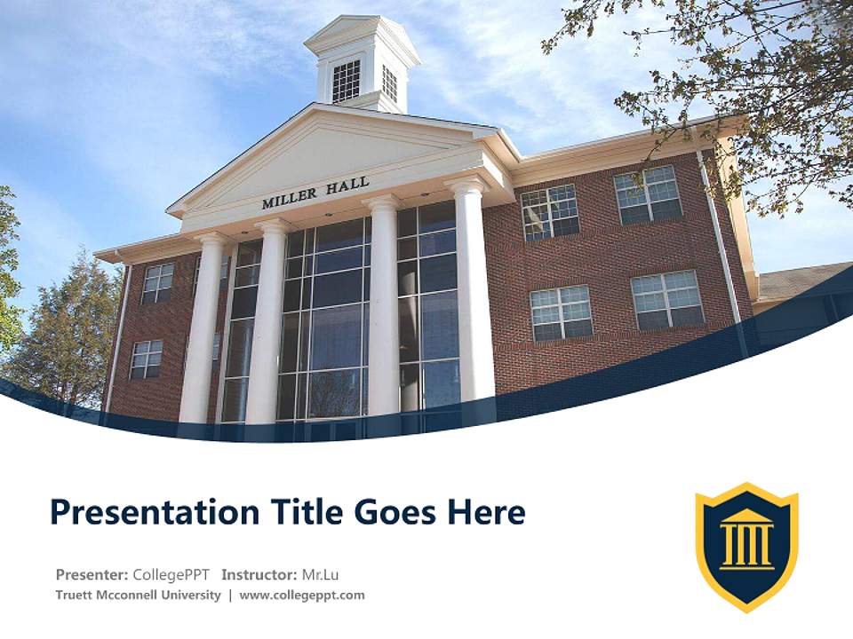 Truett Mcconnell University Course/Courseware Creation PPT Template4:3 ratio PPT effect preview image5