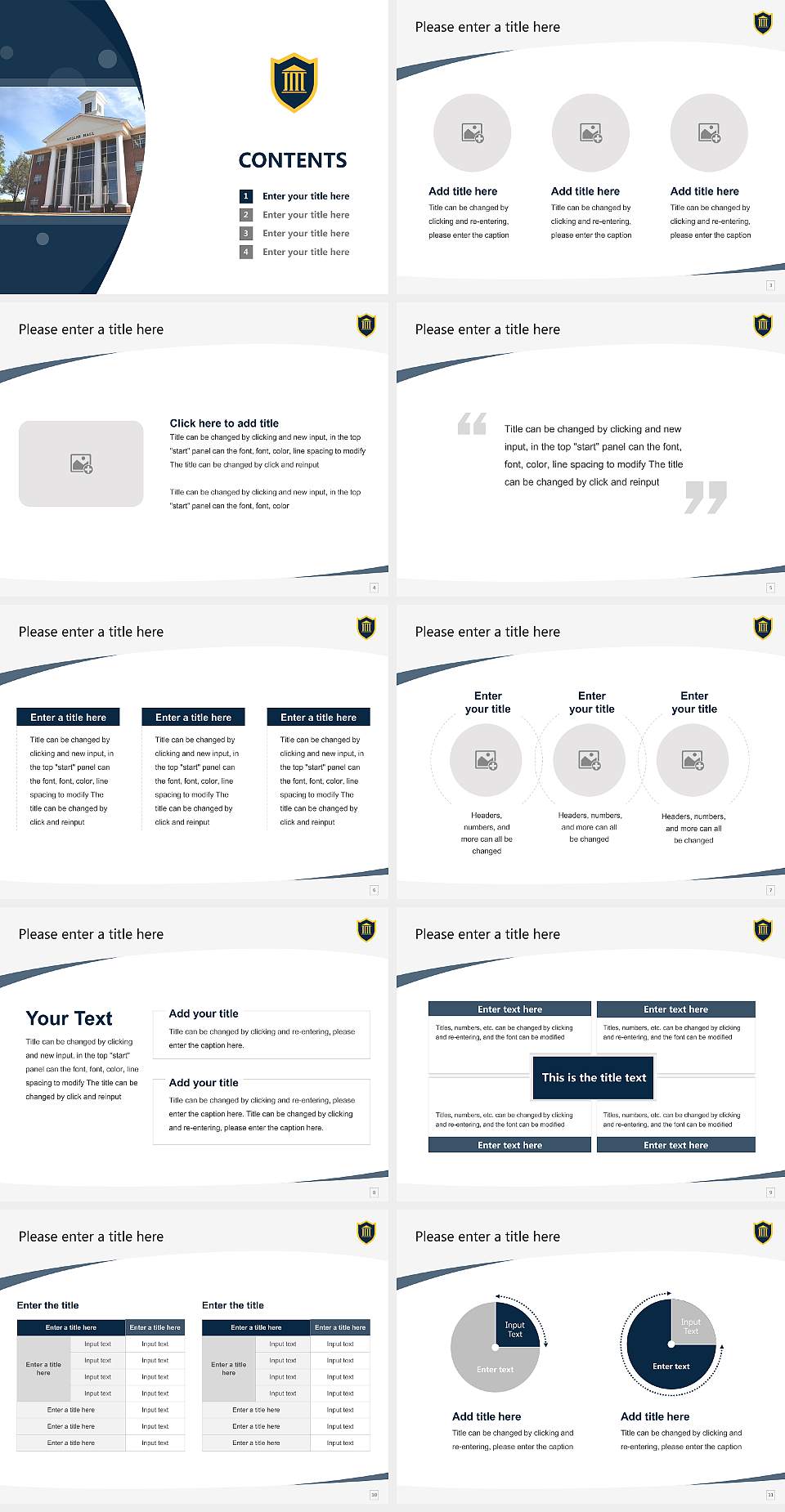 Truett Mcconnell University Course/Courseware Creation PPT Template4:3 ratio PPT effect preview image2