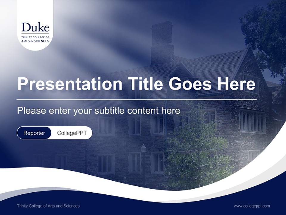 Trinity College of Arts and Sciences Lecture Sharing and Networking Event PPT Template4:3 ratio PPT effect preview image4