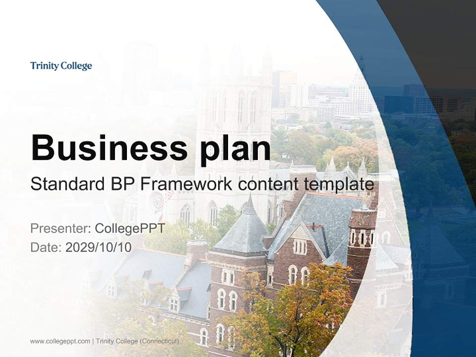 Trinity College (Connecticut) Competition/Entrepreneurship Contest PPT Template4:3 ratio PPT effect preview image9