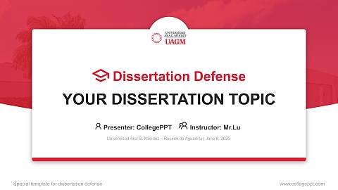 Universidad Ana G. Méndez – Recinto de Aguadilla Graduation Thesis Defense PPT Template