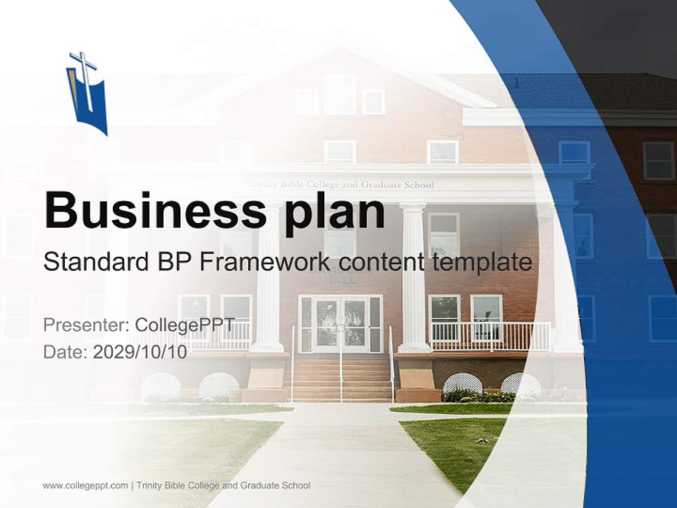 Trinity Bible College and Graduate School Competition/Entrepreneurship Contest PPT Template4:3 ratio PPT effect preview image9