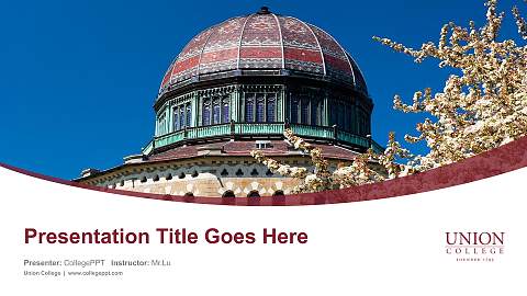 Union College Course/Courseware Creation PPT Template