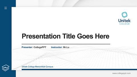 Unitek College Bakersfield Campus Thesis Proposal/Graduation Defense PPT Template