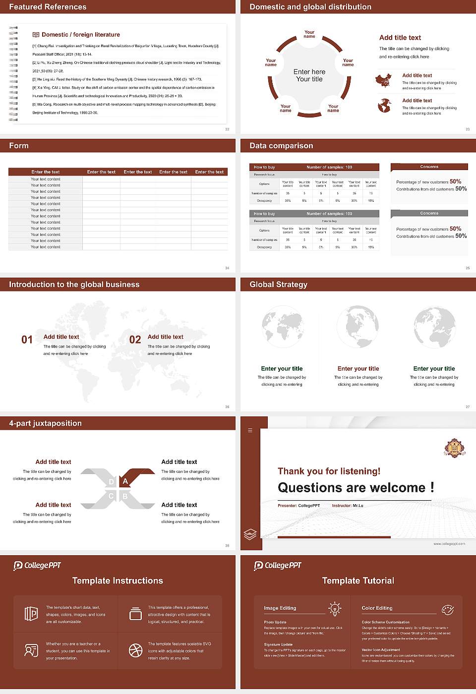 United Talmudical Seminary Thesis Proposal/Graduation Defense PPT Template16:9 ratio PPT effect preview image4