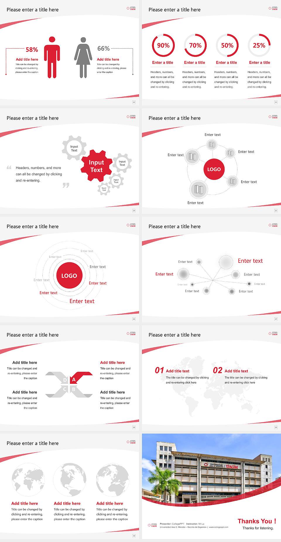 Universidad Ana G. Méndez – Recinto de Bayamón Course/Courseware Creation PPT Template4:3 ratio PPT effect preview image4
